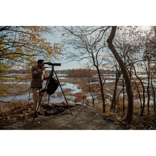 Benro Mammoth 4Section Carbon Fiber Tripod with WH15 Wildlife 2Way Fluid Head HeavyDuty 75 mm Bowl 8Stop Counterbalance DualPan Function Professional WildlifeTelephoto Kit TMTH44CWH15 - Image 3