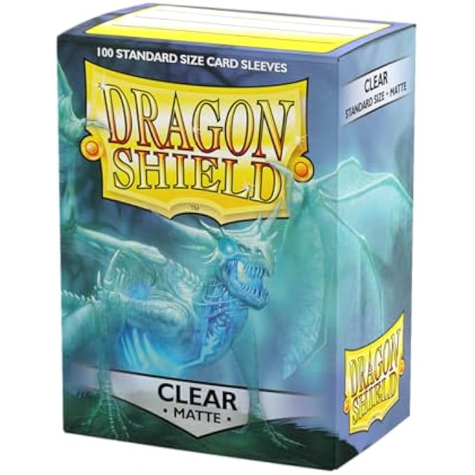 dragon shield STANDARD MATTE SLEEVES 100-PIECES, CLEAR - Image 2