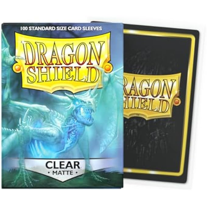 dragon shield STANDARD MATTE SLEEVES 100-PIECES, CLEAR - Image 3