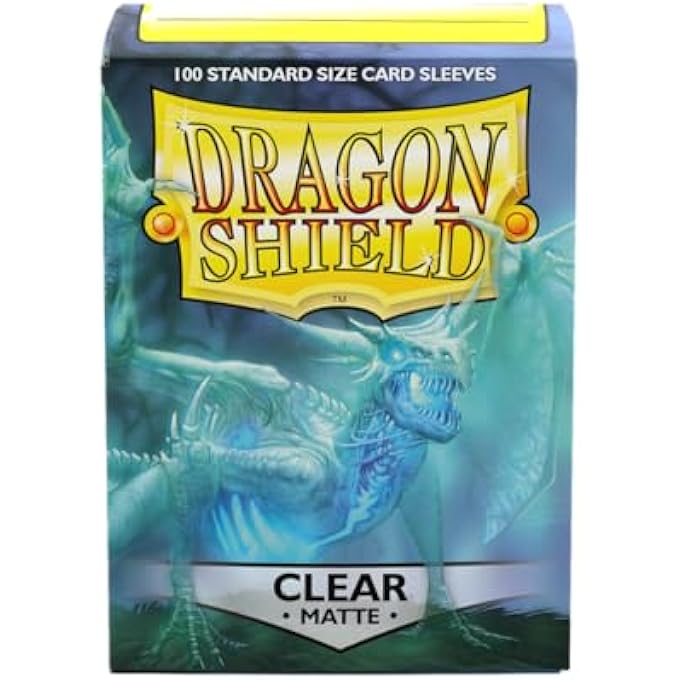 dragon shield STANDARD MATTE SLEEVES 100-PIECES, CLEAR - Image 4