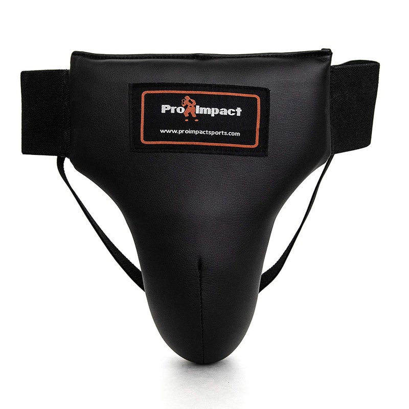 Pro Impact Boxing MMA Training Muay Thai Groin Abdominal Protector - Comfortable Ultimate Protection for Contact Sports - Perfect for Gym & Workout Use (Black, X-Large) - Image 1