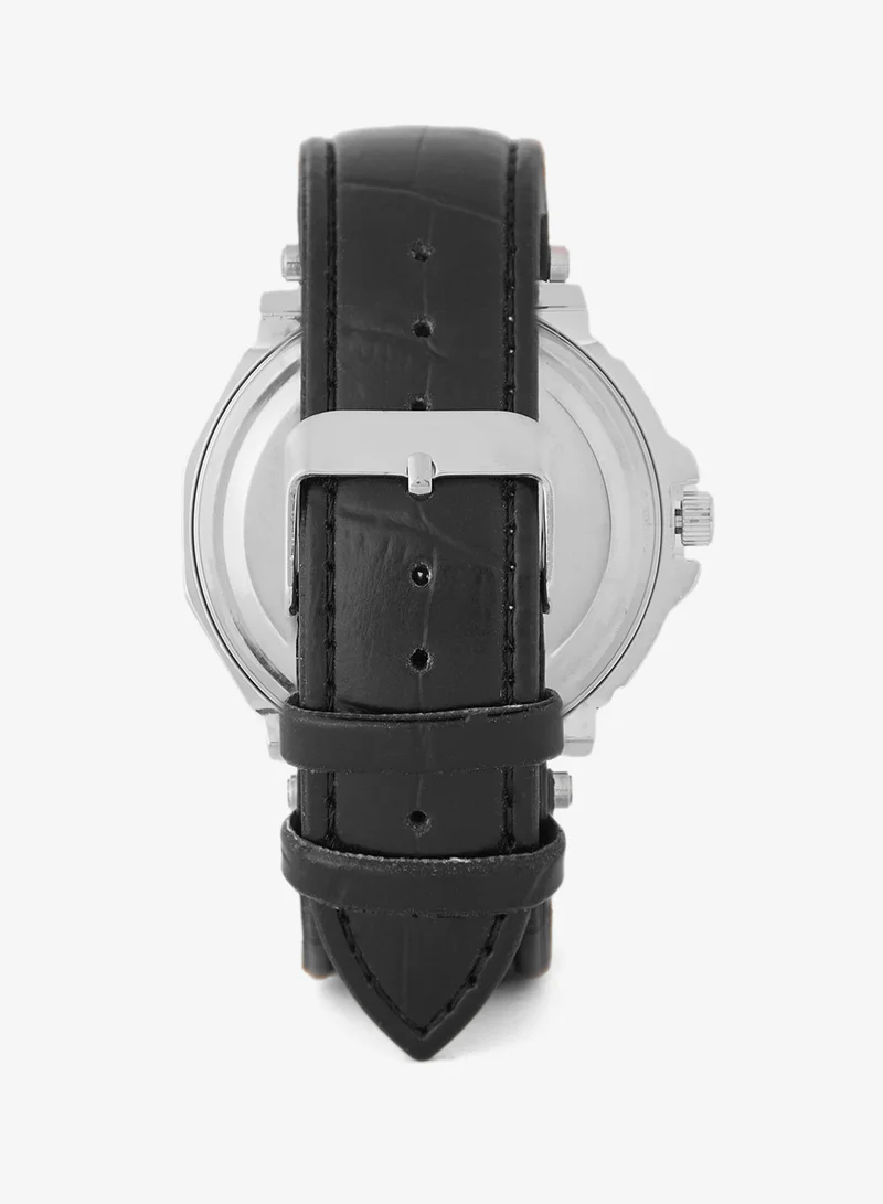 روبرت وود Croc Emboss Strap Analogue Watch