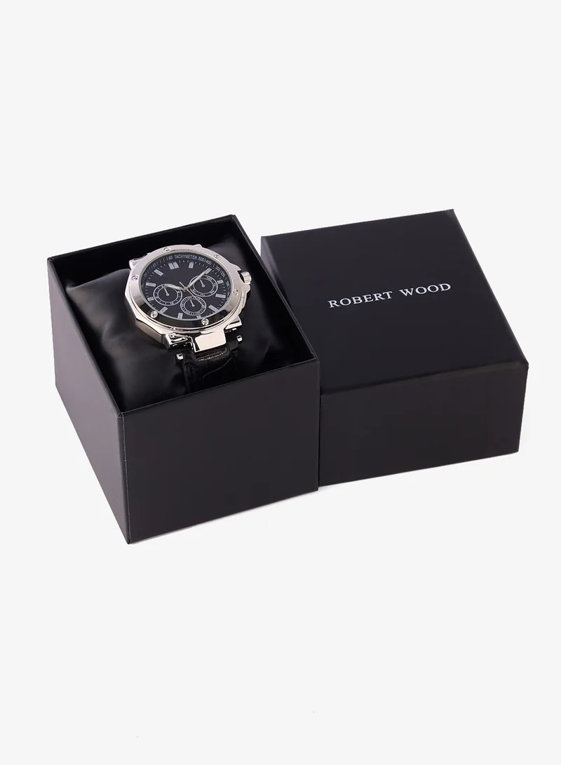 روبرت وود Croc Emboss Strap Analogue Watch
