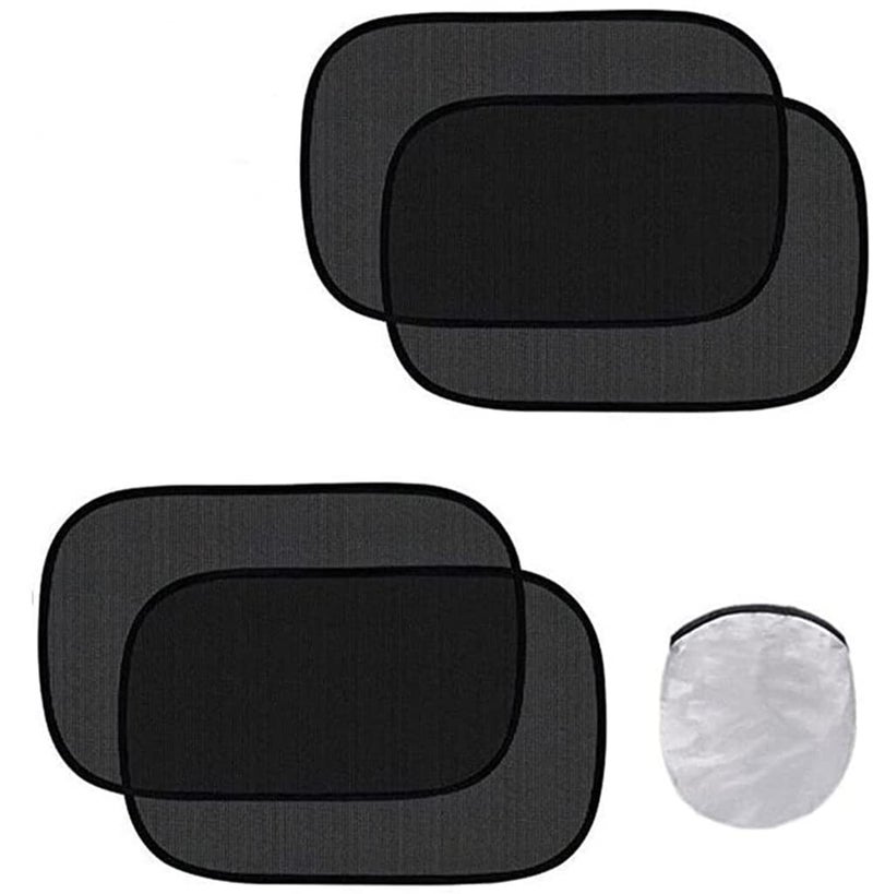 KASTWAVE Car Window Shade Cling Sunshade Sun Glare and UV Rays Protector Window Car Sun Shades 4 Pcs