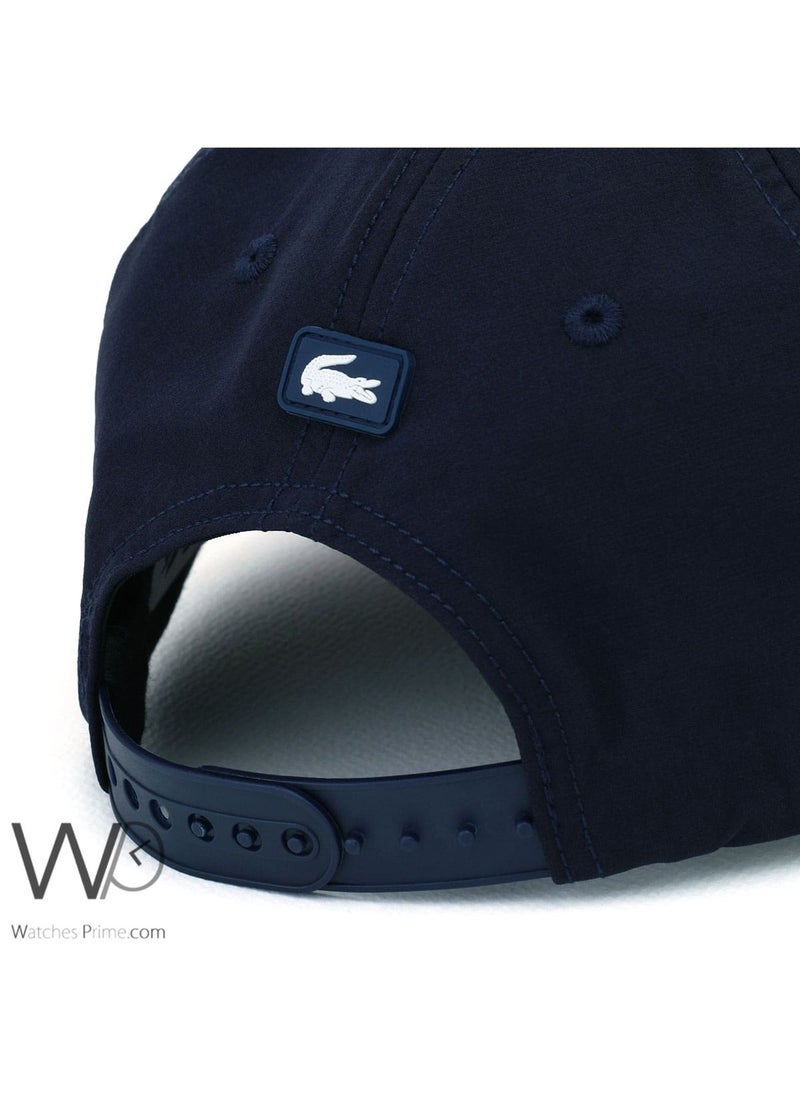 LACOSTE Lacoste Sport Established 1927 Baseball Hat Blue Red Cotton Cap  - Image 3