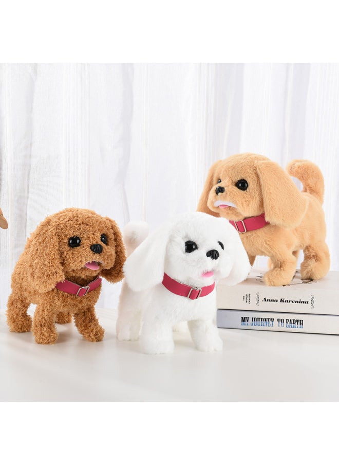 Generic Simulation Stall Toy Sound Electric Dog Plush Big Teddy Puppy Walking Will Nod And Shake Tail Children-Color:Simulation Cry Big Bear  - Image 3