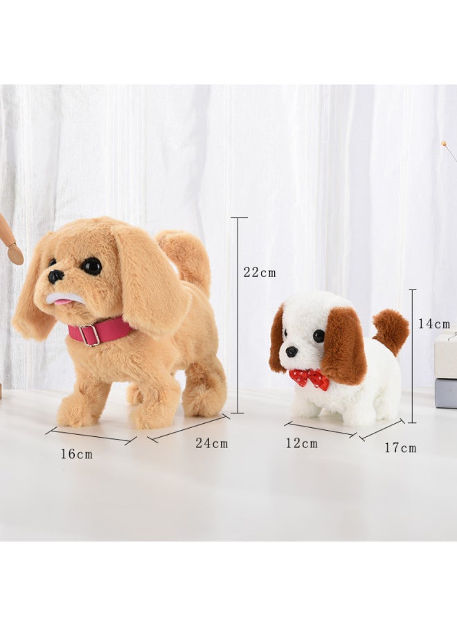 Generic Simulation Stall Toy Sound Electric Dog Plush Big Teddy Puppy Walking Will Nod And Shake Tail Children-Color:Simulation Cry Big Bear  - Image 4