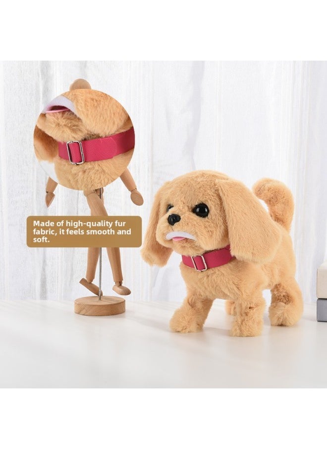 Generic Simulation Stall Toy Sound Electric Dog Plush Big Teddy Puppy Walking Will Nod And Shake Tail Children-Color:Simulation Cry Big Bear  - Image 5