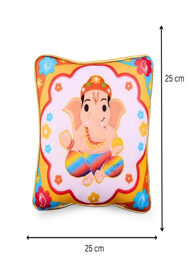 Panda's Box Ganesha Mantra Chanting Plush Pillow | Super Soft Huggable Cushion I Musical Sound Toy for Babies & Kids(Boys & Girls) | Sacred & Soothing Nursery Décor | 25 CM - Image 3