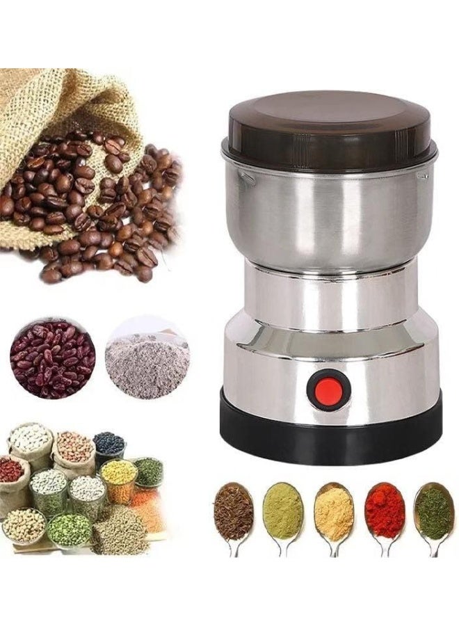 Generic valueable 1 Electric stainless steel spice and nut grinder – Mini coffee grinder with 4 steel blades and a 150W copper motor for grinding coffee, grains, and spices quickly and efficiently - Image 3