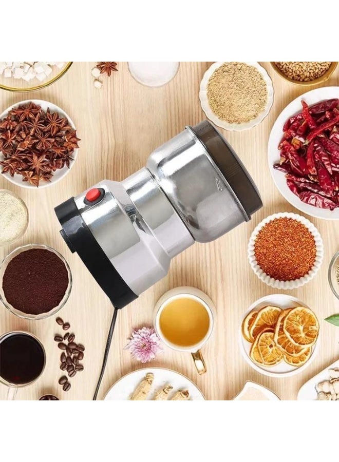 Generic valueable 1 Electric stainless steel spice and nut grinder – Mini coffee grinder with 4 steel blades and a 150W copper motor for grinding coffee, grains, and spices quickly and efficiently - Image 5