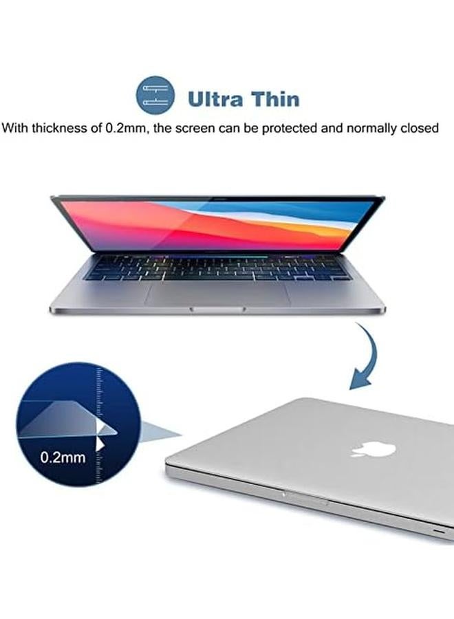 Procases 2 Pack Macbook Air 13 Pro 13 Screen Protector Screen Shield Ultrathin Tempered Glass Protector For Macbook Air 13 2020 2019 2018 Macbook Pro 13 2022 2020 2019 2018 2017 2016 - Image 5