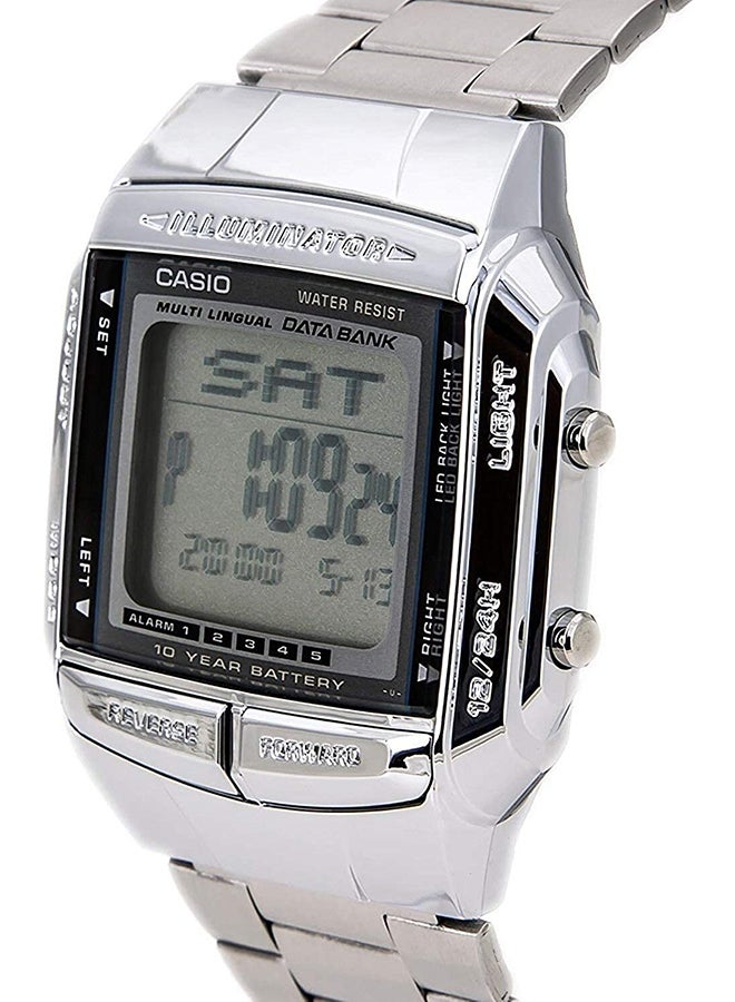 CASIO Men Metal Digital Wrist Watch DB-360-1ADF - Image 4