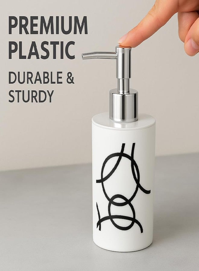 Bigining™ Unbreakable Liquid Soap/Liquid/Shampoo/Hand wash/Sanitizer/Lotion Dispenser Bottle for Kitchen(White and Brown), Wash-Basin and Bathroom 350 ml Dispenser(Pack of 2) - Image 5