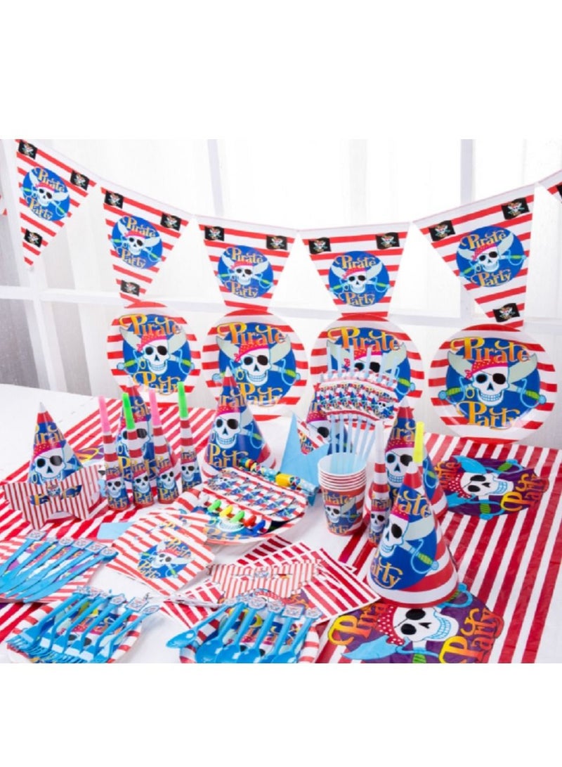 Brain Giggles The Pirate Theme Disposable Tableware - Image 1