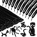 KAWKALSH 260 Black Long Balloons for Balloon Garland Thickening Skinny Latex Twisting Animals Modeling Christmas Birthday Wedding Party Festival Decorations 100pcs - Image 2