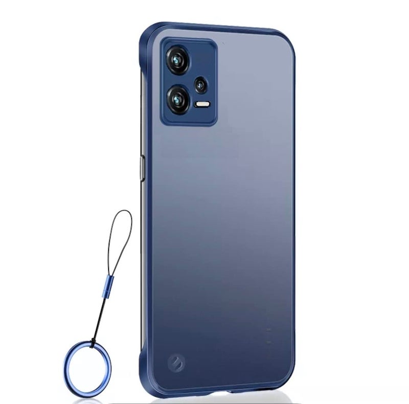 REALCASE Redmi Note 12 Pro 5G Back Cover Case | Stylish Frameless Matte Hard Skin | Soft TPU Shock Proof Bumper Back Cover Case for Redmi Note 12 Pro 5G (Blue) - Image 1