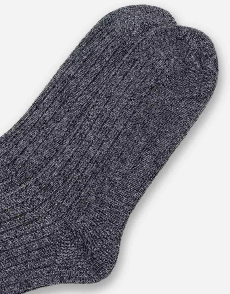 Aytuğ Men's Lambswool (Sheep Wool) Single Smoked Socks - A-25094-F