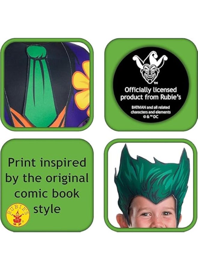 Rubies زي الجوكر الكلاسيكي للأطفال | زي شرير دي سي كومكس مع سترة وصديري | الحجم صغير (4-6 سنوات) - Image 2