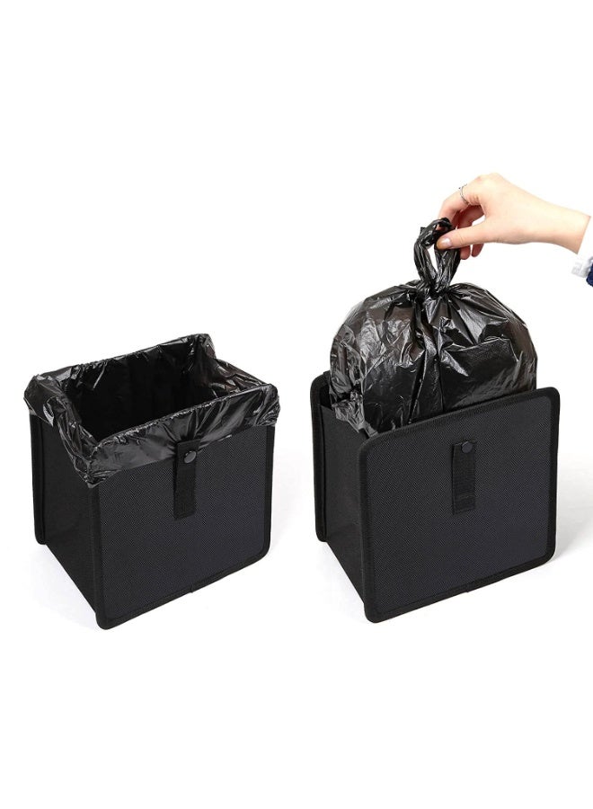 jaexest Car Trash Bag Hanging Auto Litter Container, Water Resistant Leak Proof Collapsible Garbage Organiser for Vehicle, SUV, Truck – 6.5Ltr Capacity Black - Image 2