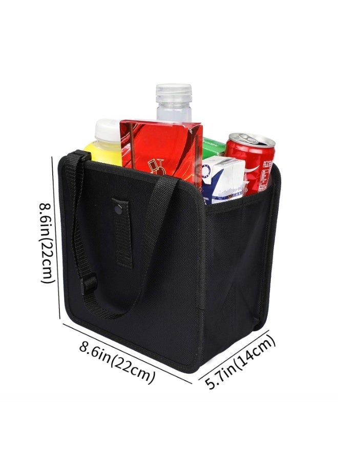jaexest Car Trash Bag Hanging Auto Litter Container, Water Resistant Leak Proof Collapsible Garbage Organiser for Vehicle, SUV, Truck – 6.5Ltr Capacity Black - Image 3
