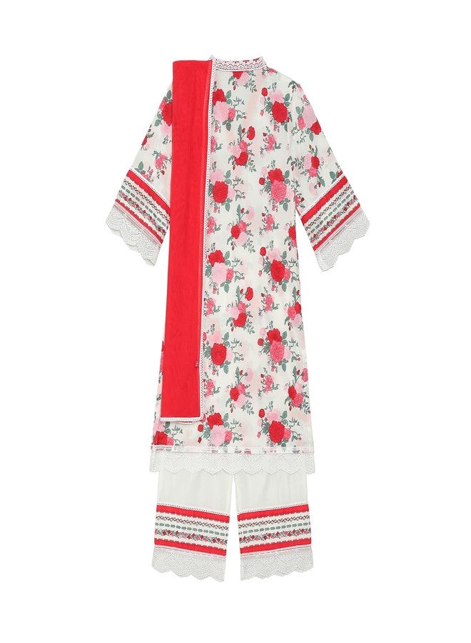 BIBA Girls PRINTED STRAIGHT KID(KWSPRING SONGS5917_WHITE_7) - Image 2
