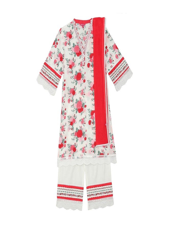 BIBA Girls PRINTED STRAIGHT KID(KWSPRING SONGS5917_WHITE_7) - Image 1