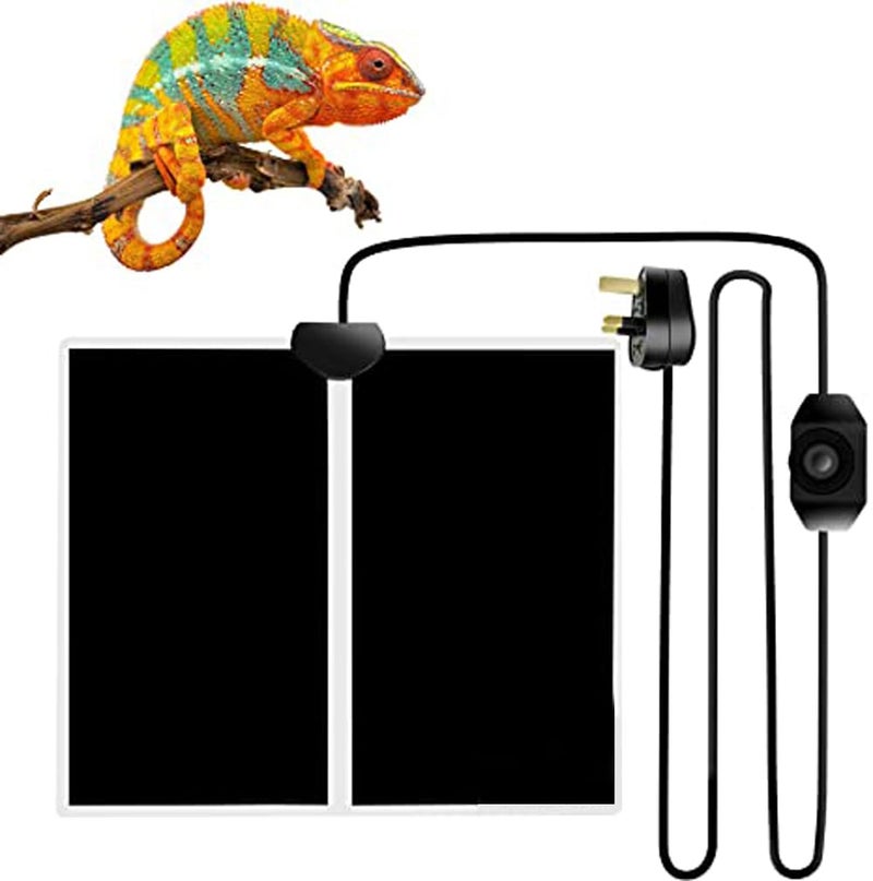 Sage Square Turtle & Reptile Heating Pad: Safe, effective heat, adjustable temperature control, waterproof, durable, energy-efficient, maintaining optimal habitat conditions (Large) - Image 1