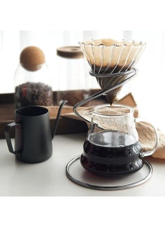 Bincoo V60 Coffee Filter Dripper Holder Metal Spiral Filter Frame Hand Drip Pour-Over Coffee Brewer Stand Tea Pour-Over Drip Cup Bracket  - Image 2