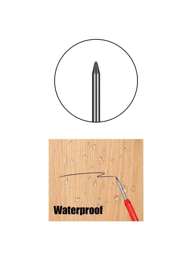 TuTuYa 36 Pencil Refill with 1 Solid Carpenter Pencil, 2.8mm Waterproof Carpenters Pencil Refills Replacement, Deep Hole Marker Pencil with Sharpener, for Architect &Carpenter Woodwork Construction Building - Image 5