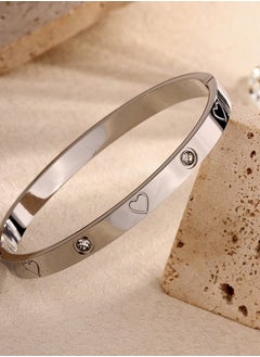 Snap-On Titanium Steel Bangle Bracelet - Unisex Anti-Tarnish Jewelry Gift - pzsku/Z0B7F7758DC5D25160D0BZ/45/1741179035/f5a873a1-3630-4adb-a2e8-69662eed7543