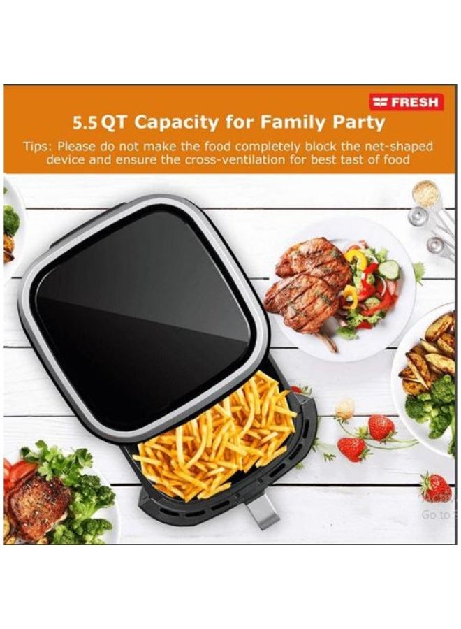 Fresh Air Fryer, 1800 Watt, 7 Liter, Black, FAF-M1800B - Image 2