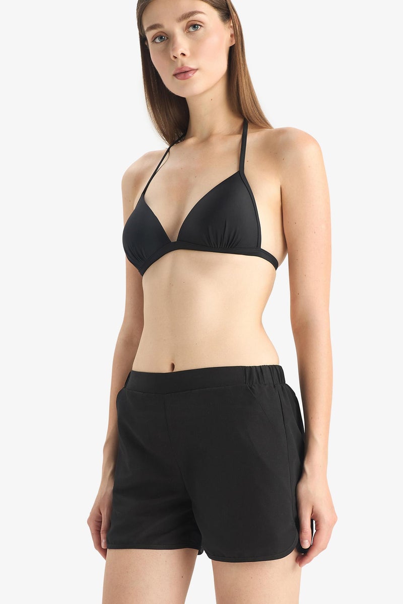 DeFacto Black Woman Fall in Love Regular Fit Swim Shorts Casual - Image 4