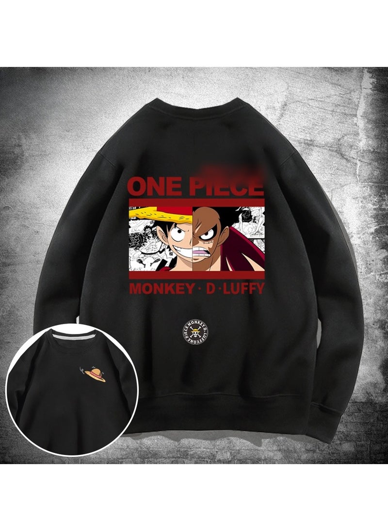 KUYING New One Piece Casual Loose Round Neck Hoodie  - Image 1
