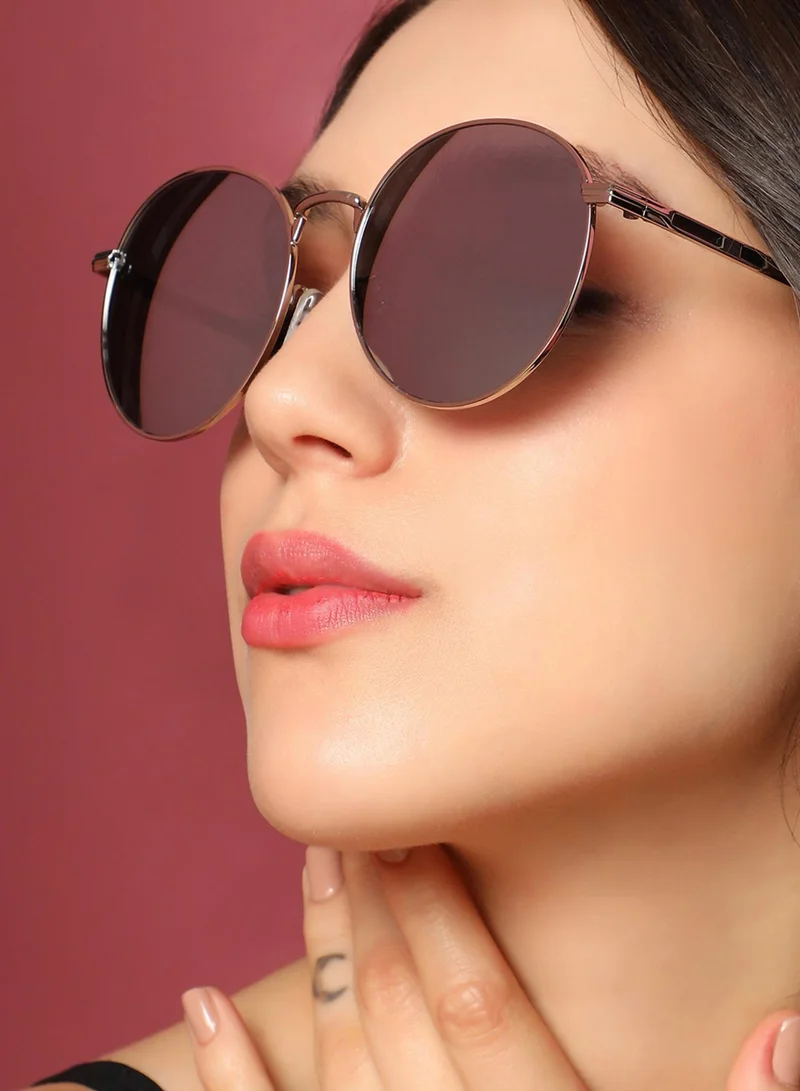 صوص هاوت The Metallic Round Sunglasses