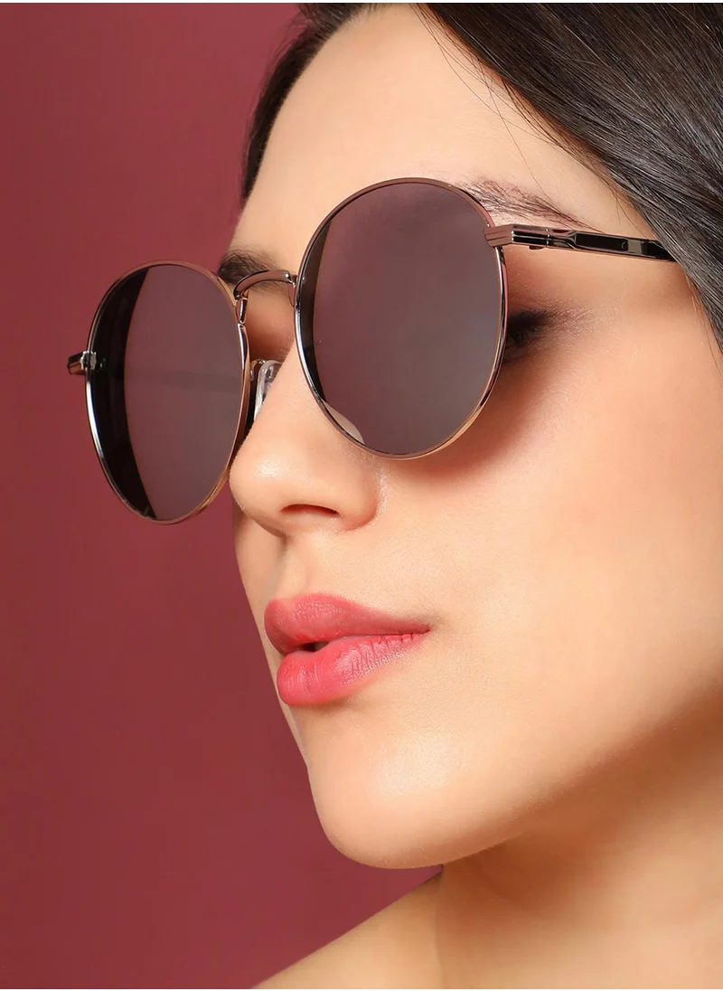 Haute Sauce The Metallic Round Sunglasses