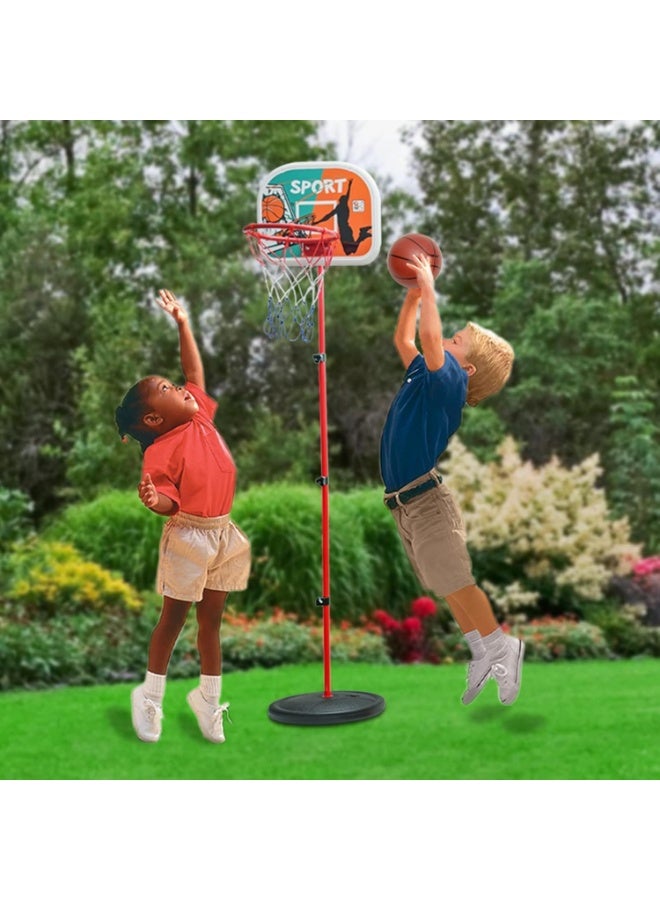 SPORT Kids Basketball Hoop, Portable Adjustable Kids Basketball Hoop with Ball and Pump for Indoor and Outdoor Sports Activities, Gift for Toddlers, Sizes 70 to 200cm - Image 3