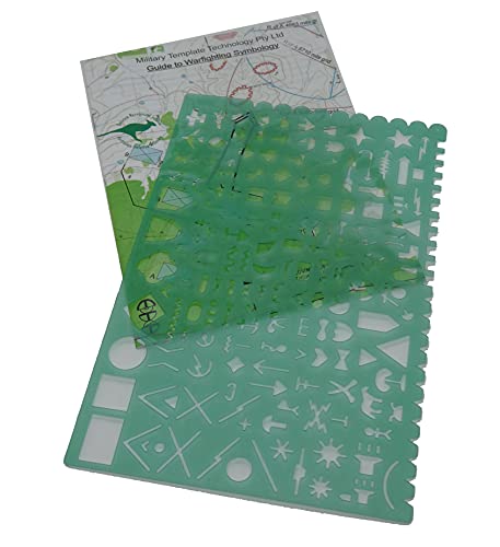 MTT PL Military Symbology Stencils Template is an Army US Marine Corp Stencil for Warfighitng Symbology MDMP on Military and Tactical Maps complies with MILSTD 2525 with Printed Guide