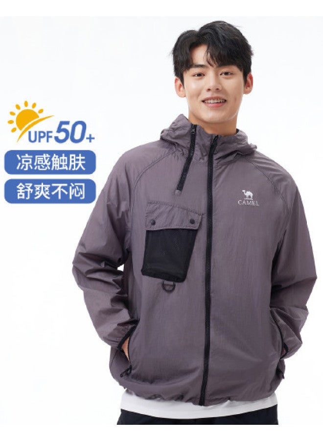 camel Outdoor Sun Protection Jacket 2025 Spring Summer Sun Shade Fashion Comfortable Breathable Casual Jacket Unisex Sun Protection Jacket - Image 1