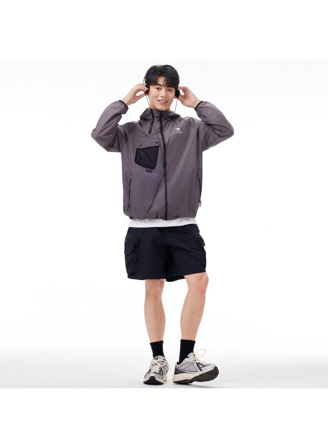 camel Outdoor Sun Protection Jacket 2025 Spring Summer Sun Shade Fashion Comfortable Breathable Casual Jacket Unisex Sun Protection Jacket - Image 5