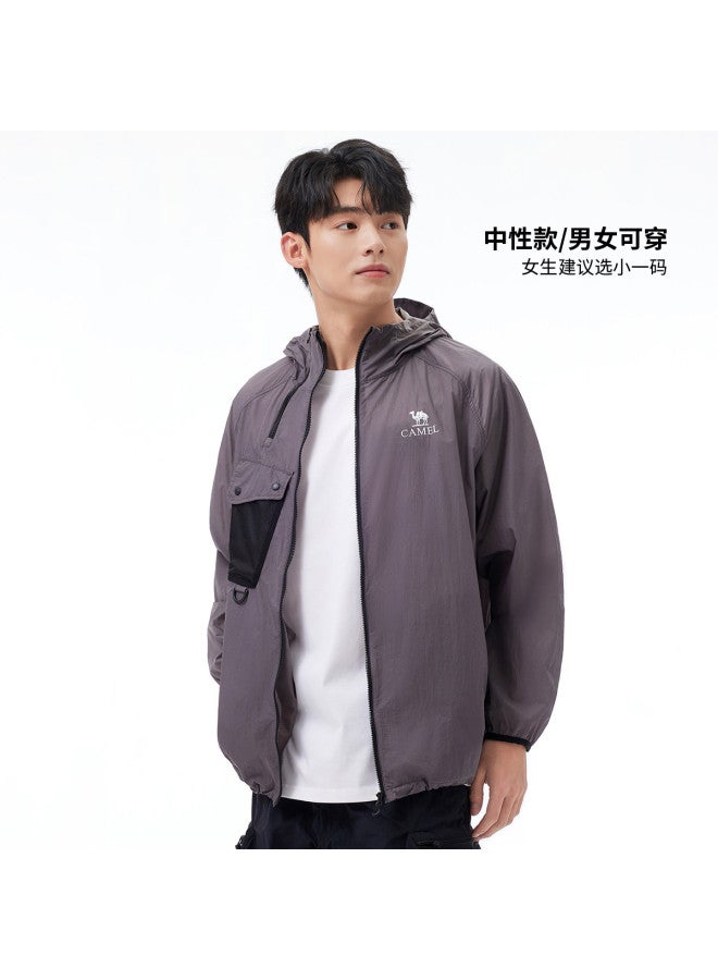 camel Outdoor Sun Protection Jacket 2025 Spring Summer Sun Shade Fashion Comfortable Breathable Casual Jacket Unisex Sun Protection Jacket - Image 3