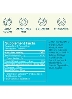 NeuroGum Energy Caffeine Gum (54 Pieces) - Sugar Free with L-theanine + Caffeine + Vitamin B12 & B6 - Nootropic Energy & Focus Supplement for Women & Men - Peppermint Flavor (Packaging May Vary)  - Image 3