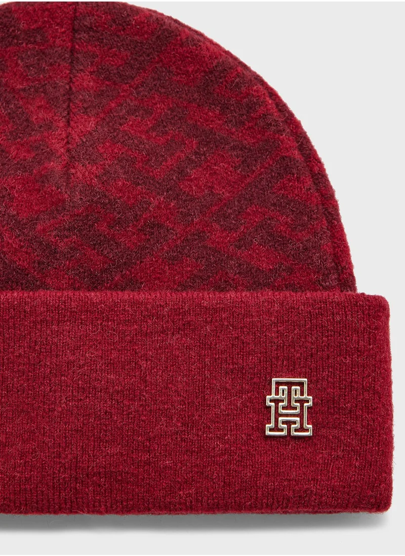 TOMMY HILFIGER Monogram All Over Beanie