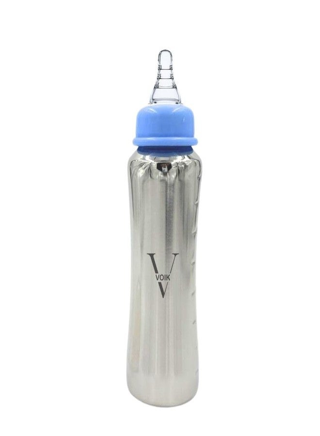 VOIK Vega AKA Stainless Steel Feeding Bottle | 304 Food-Grade Steel | BPA-Free | Leak Proof | Eco-Friendly Baby Bottle (240 Ml) - Image 1