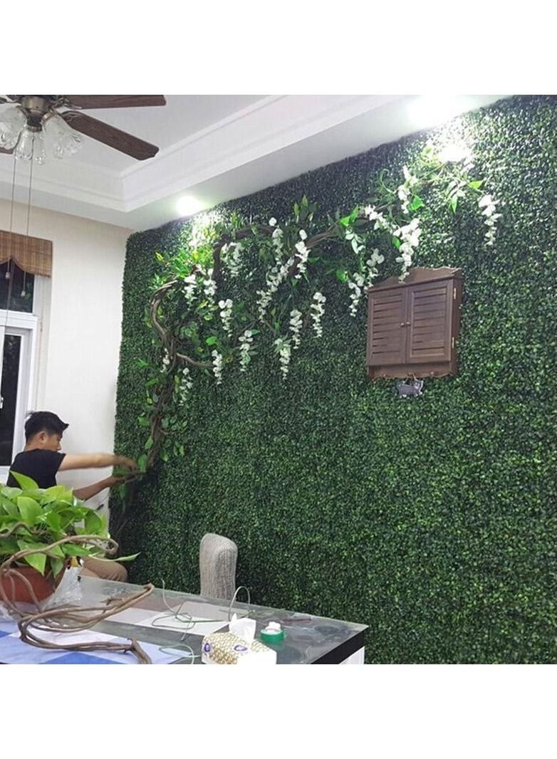 FFD العشب الاصطناعي جدار خلفية وهمية النباتات الخضراء جدار ديكور شاشة الخصوصية 40x60 سم 5 قطع - Image 3