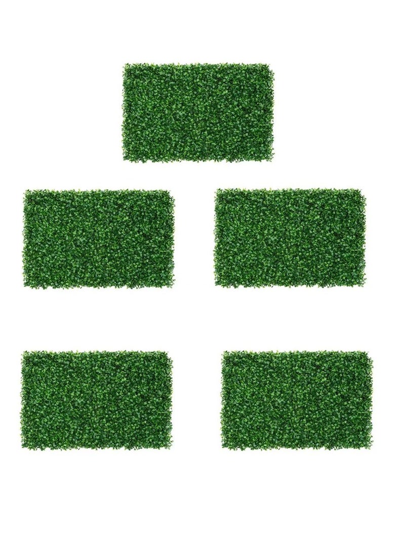 FFD العشب الاصطناعي جدار خلفية وهمية النباتات الخضراء جدار ديكور شاشة الخصوصية 40x60 سم 5 قطع - Image 1