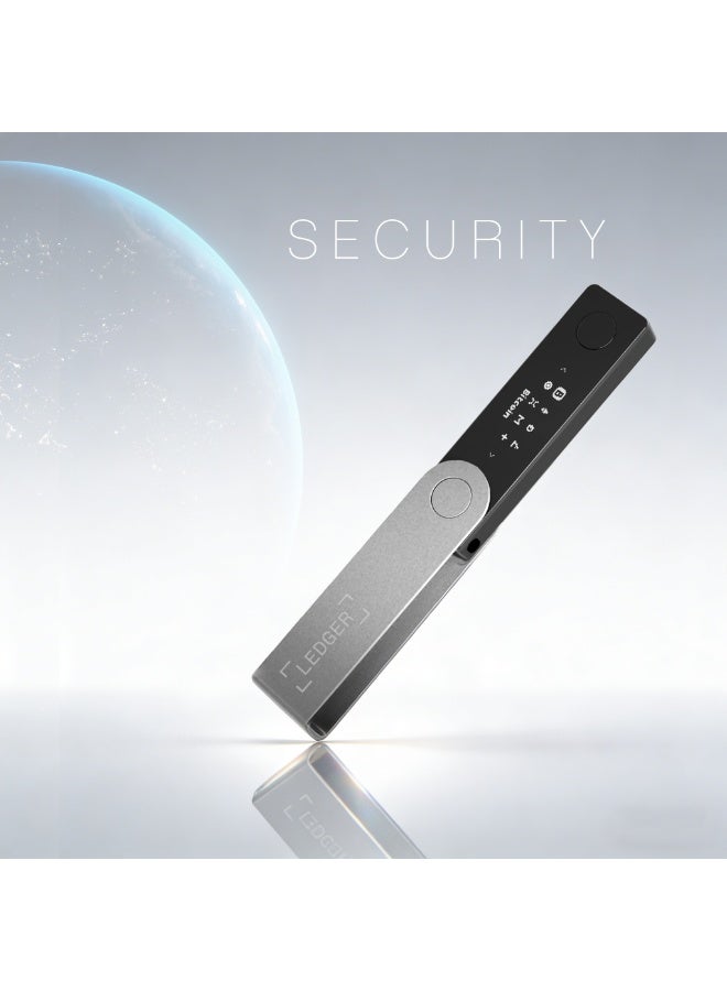 ليدجر محفظة ليدجر نانو إكس للأصول الرقمية مع بلوتوث ومنفذ USB-C باللون الأسود - Image 2