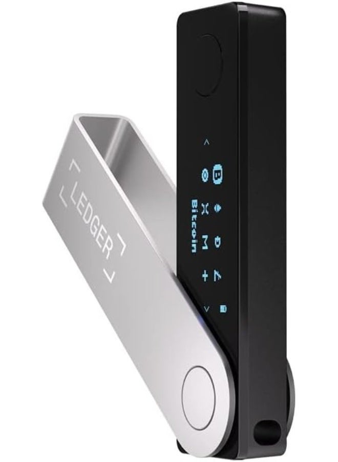 ليدجر محفظة ليدجر نانو إكس للأصول الرقمية مع بلوتوث ومنفذ USB-C باللون الأسود - Image 1