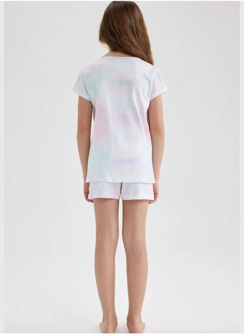DeFacto Girl Short Sleeve Knitted Pyjamas