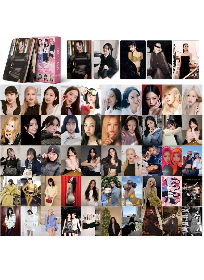 EHOME - 55Pcs BLACKPINK Lovely Lomo Card - Image 1